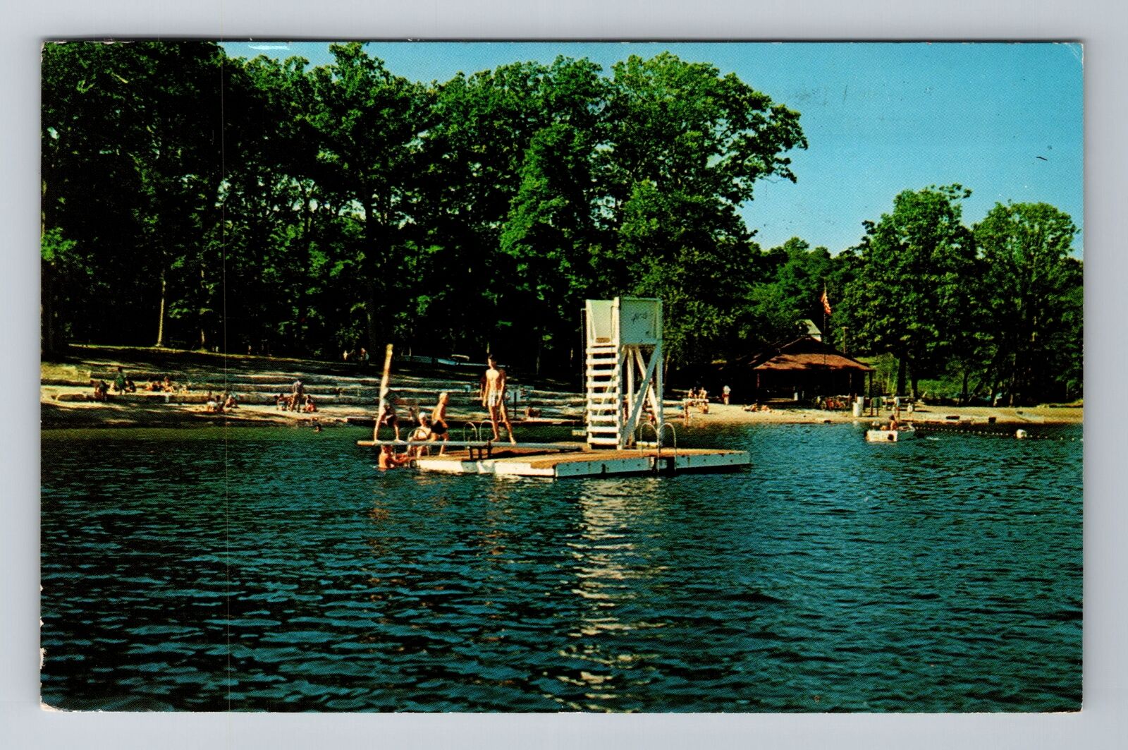 Lakeville CT-Connecticut, The Grove On Lake, Antique, Vintage c1979 Postcard