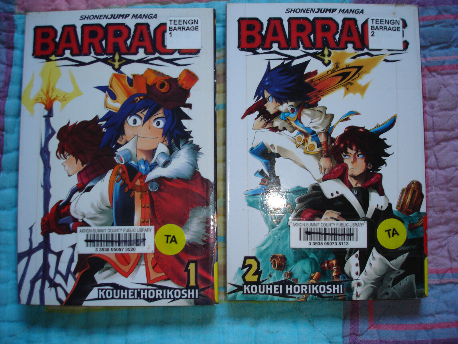 Barrage Manga Lot Volume 1 and 2 by Kohei Horikoshi - Complete 2 Volume Series