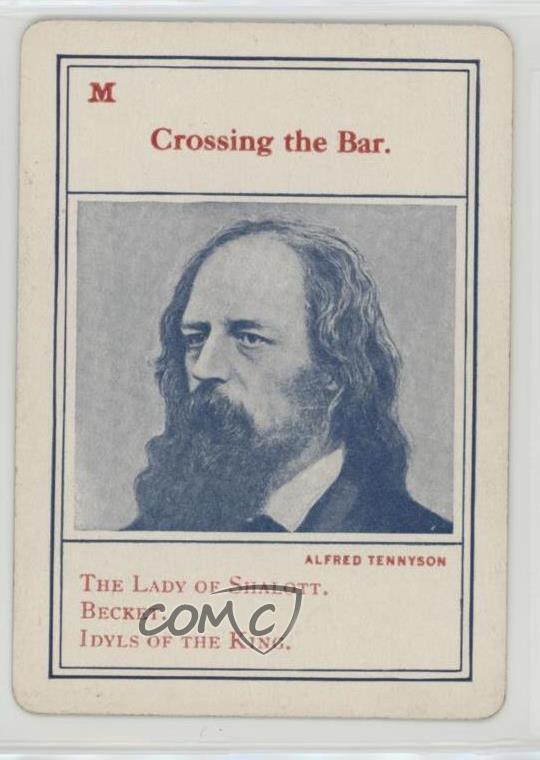 1910 Parker Bros Authors De Luxe Alfred Lord Tennyson (Crossing the Bar) 0w6