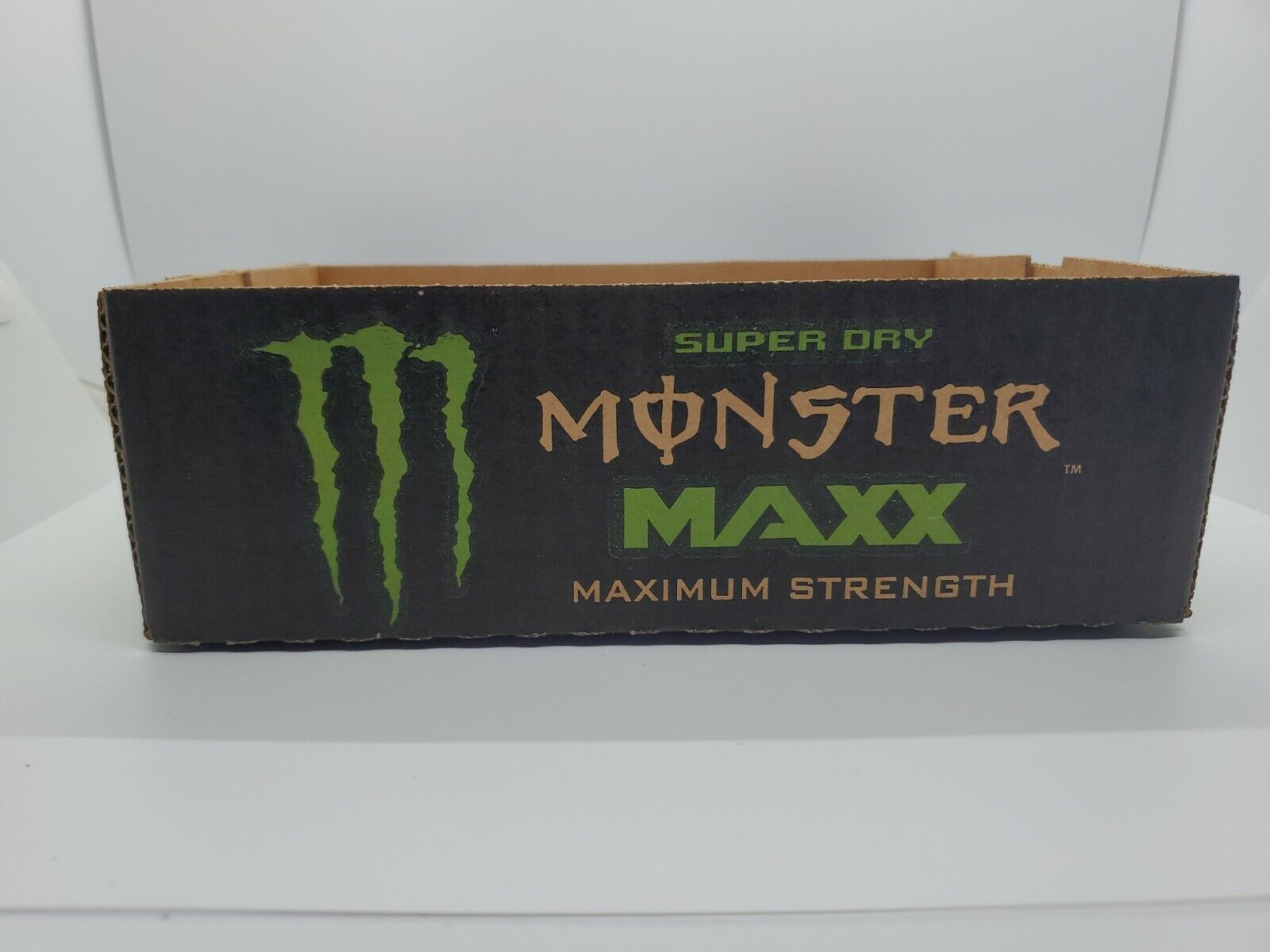 Monster Maxx Super Dry Maximum Strength Energy Drink 12 pk Box Discontinue EMPTY