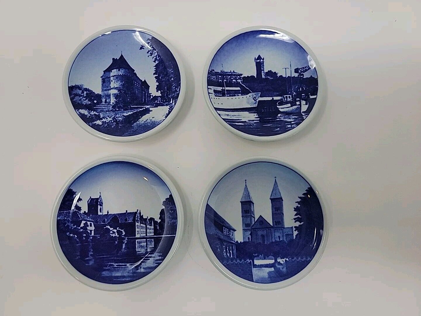 Set of 4 Royal Copenhagen 2010 Mini-Plates