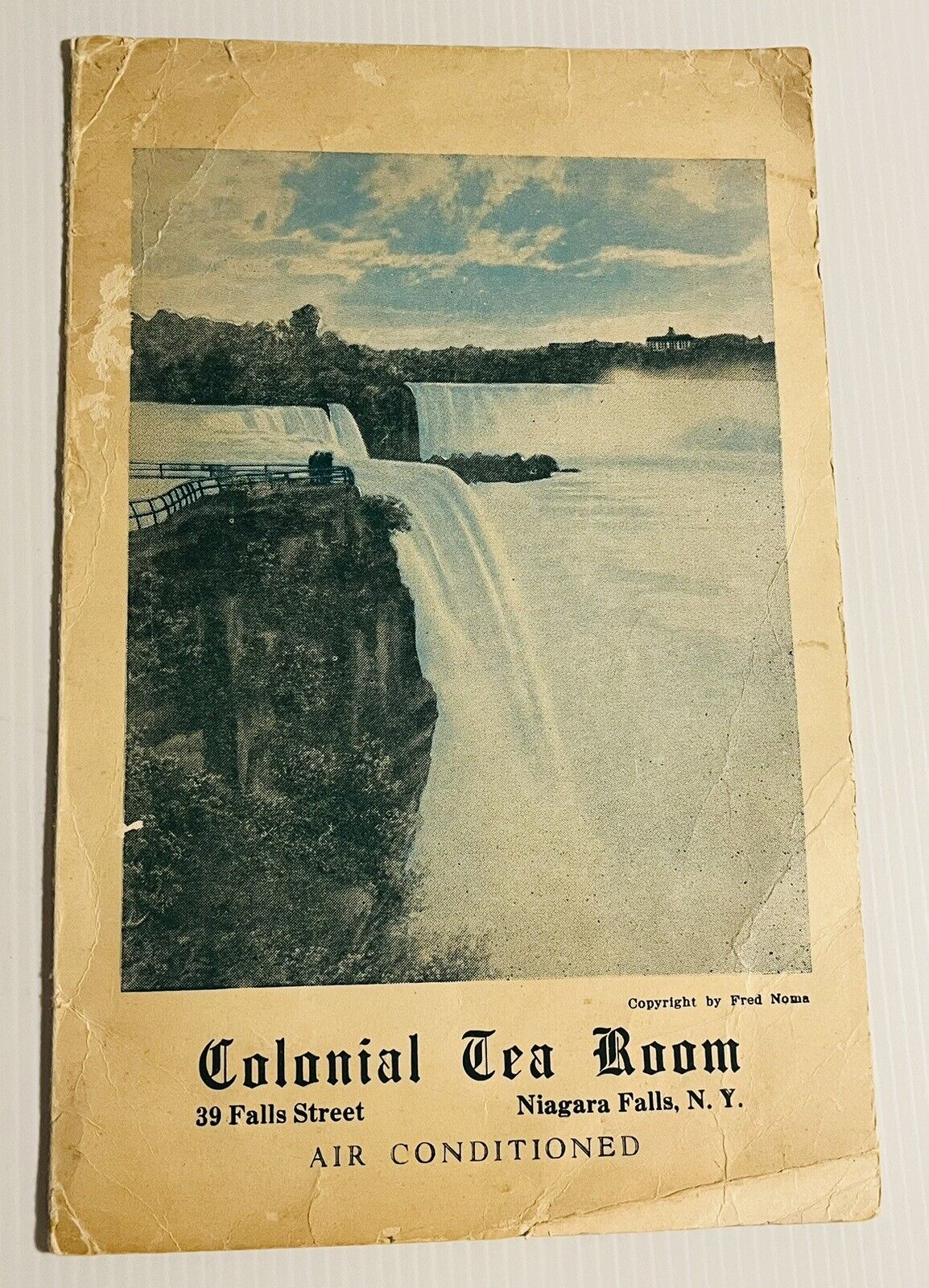 1942 Vintage Niagara Falls Restaurant Menu Colonial Tea Room