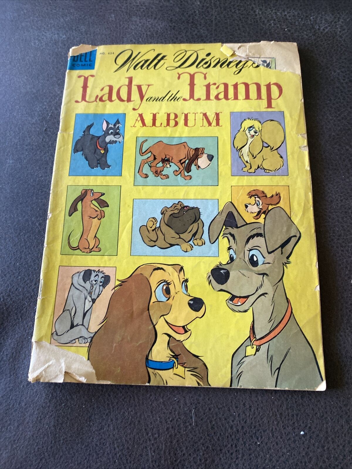 Walt Disney\'s - Lady and Tramp Album - Dell Four Color #634 - 1955