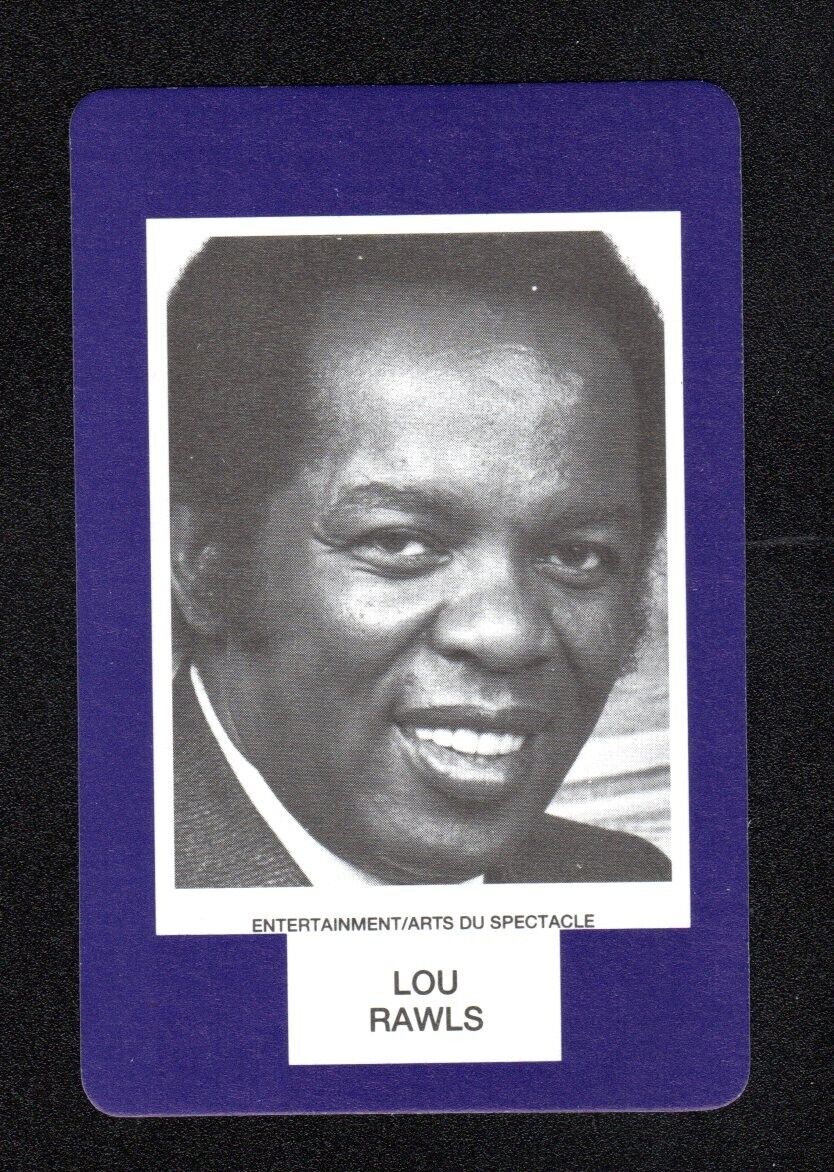 Lou Rawls Singer 1993 Face To Face Game Card Canadian Issue
