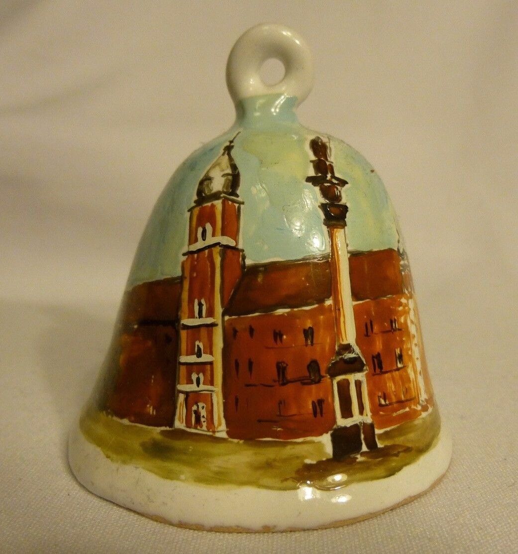 Vintage Warszawa Bell Hand Painted BK Warsaw Poland