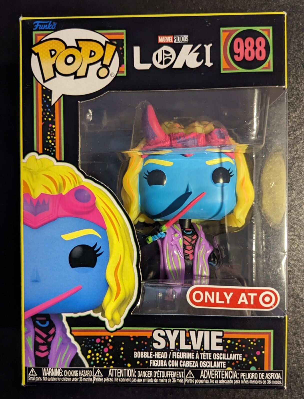 Funko Pop Sylvie #988 - Blacklight - Marvel Studios Loki - Target Exclusive