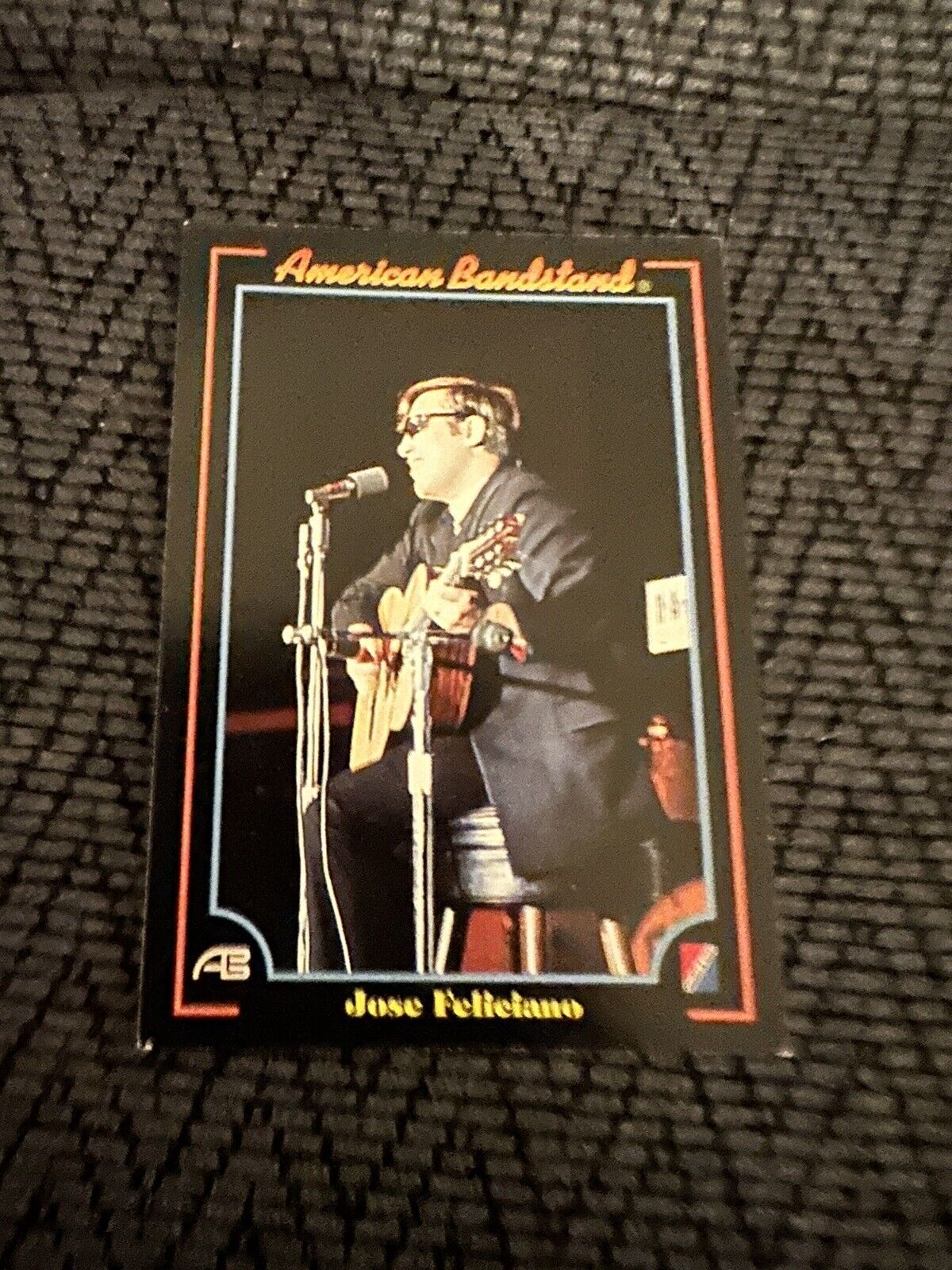 Jose Feliciano Signed Trading Card Autographed American Bandstand Back Side