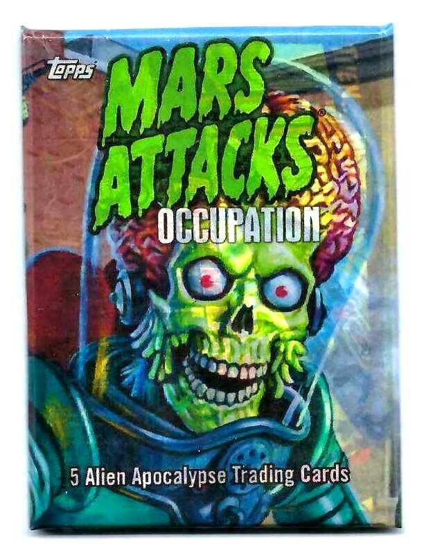 MARS ATTACKS OCCUPATION 2015TOPPS HIT HOT PACK  5 CARDS PLUS 1/1 SKETCH CARD