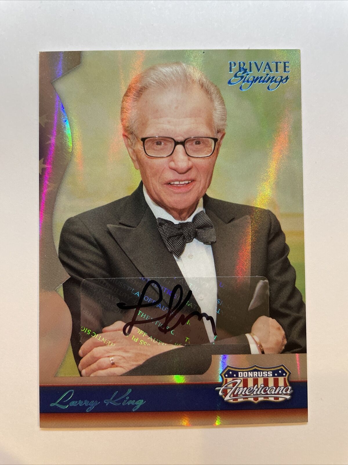 2007 Donruss Americana Private Signings Larry King Autograph #/200