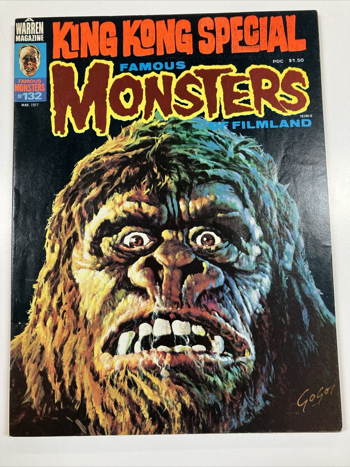 Famous Monsters of Filmland Magazine #132 1977 Magazine NICE VF King Kong