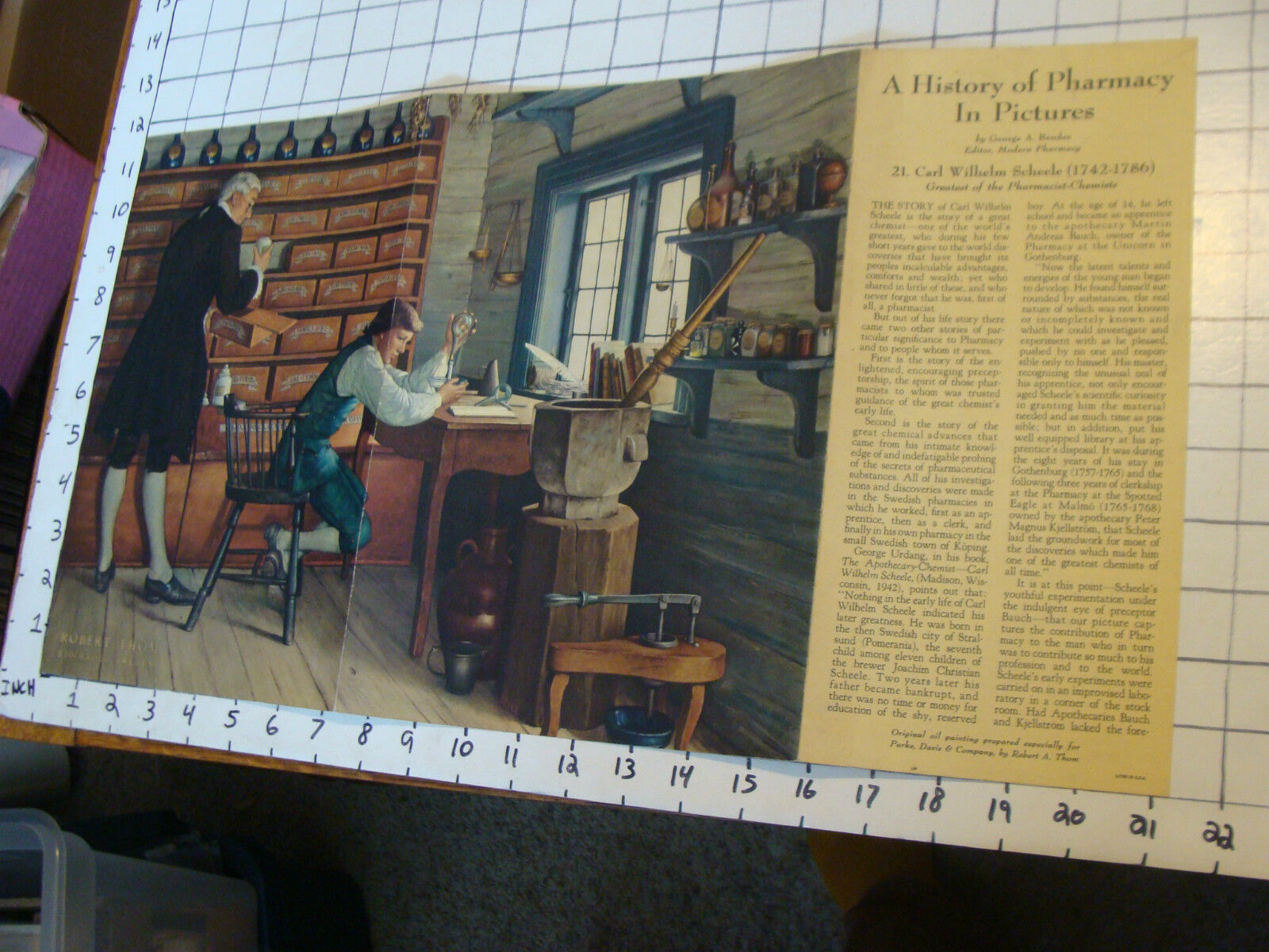 Vintage Printing Sample: A HISTORY OF PHARMACY IN PICTURES thom #2