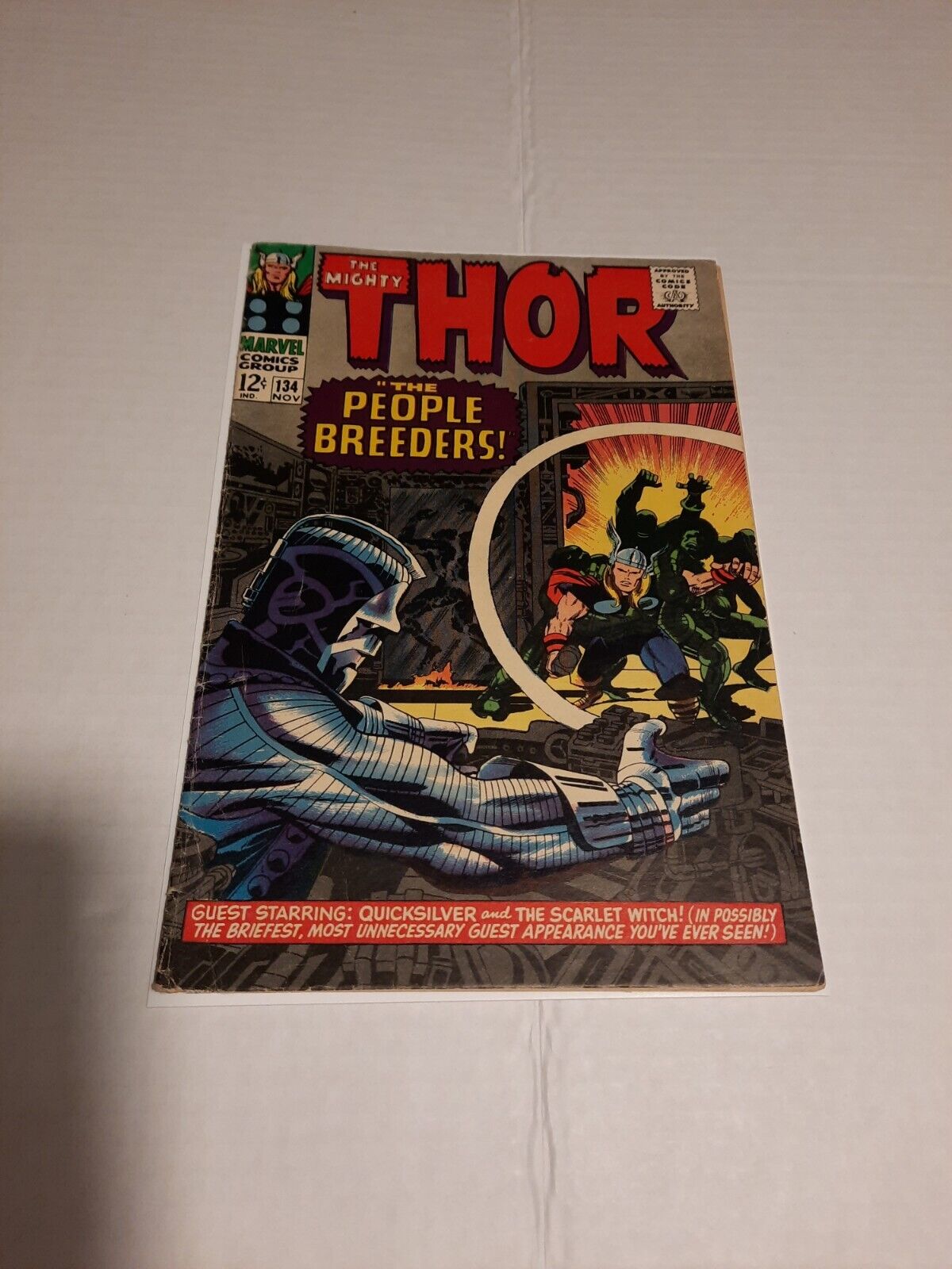 Thor 134, (Marvel, Nov 1966), VG, 1st appearance of the High Evolutionary