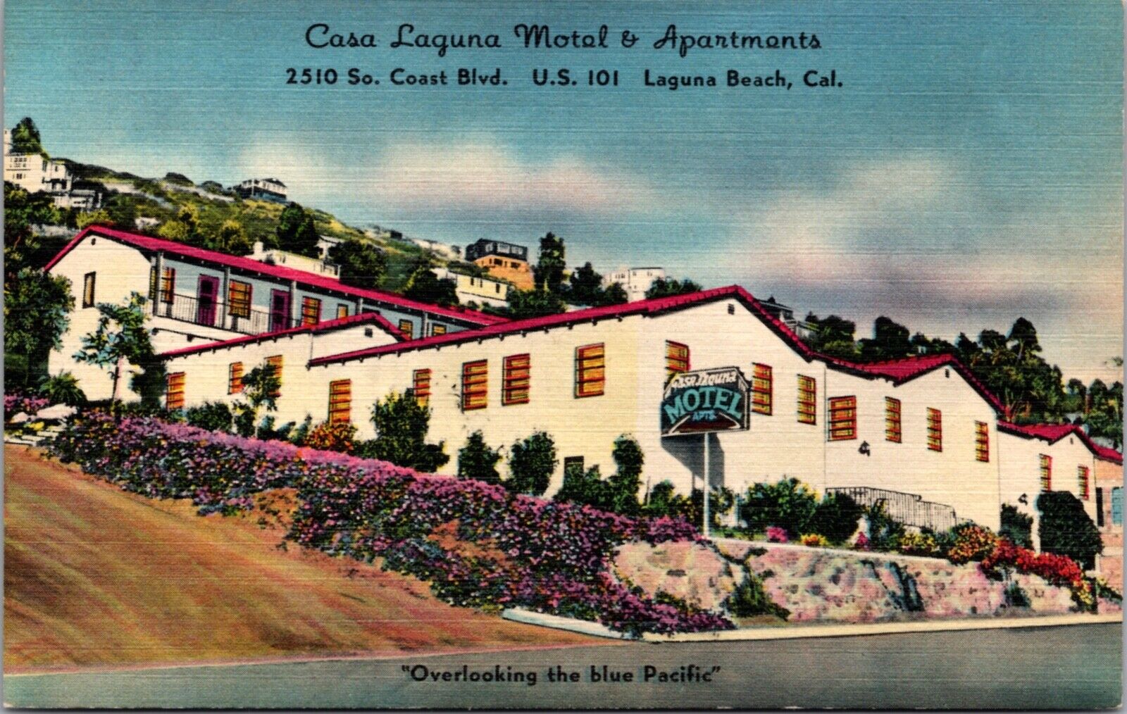 Linen PC Casa Laguna Motel & Apartments U.S. 101 in Laguna Beach, California