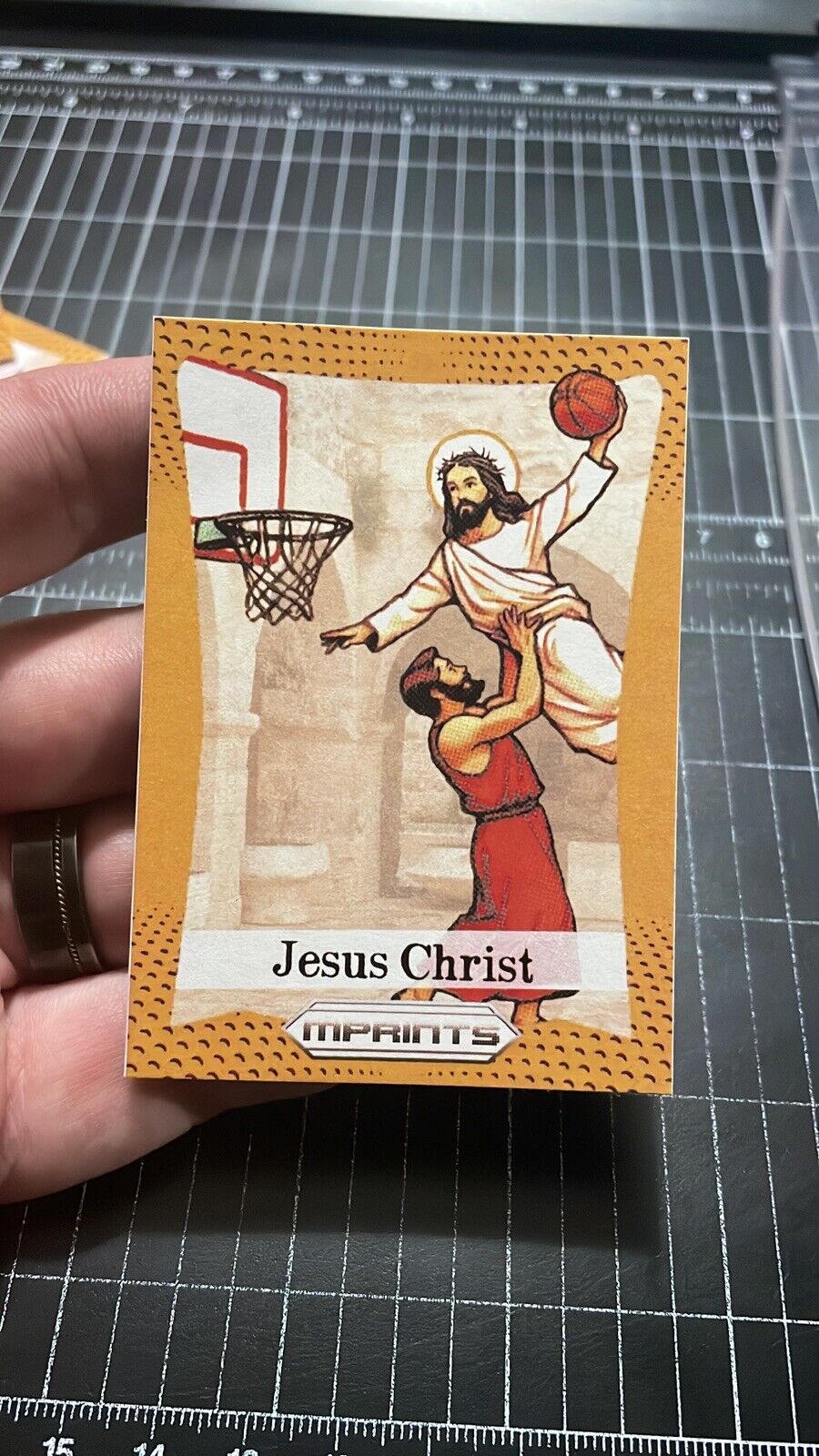 ‘86 Jesus Christ MPRIZM Parody Card Custom Art Card Limited By MPRINTS