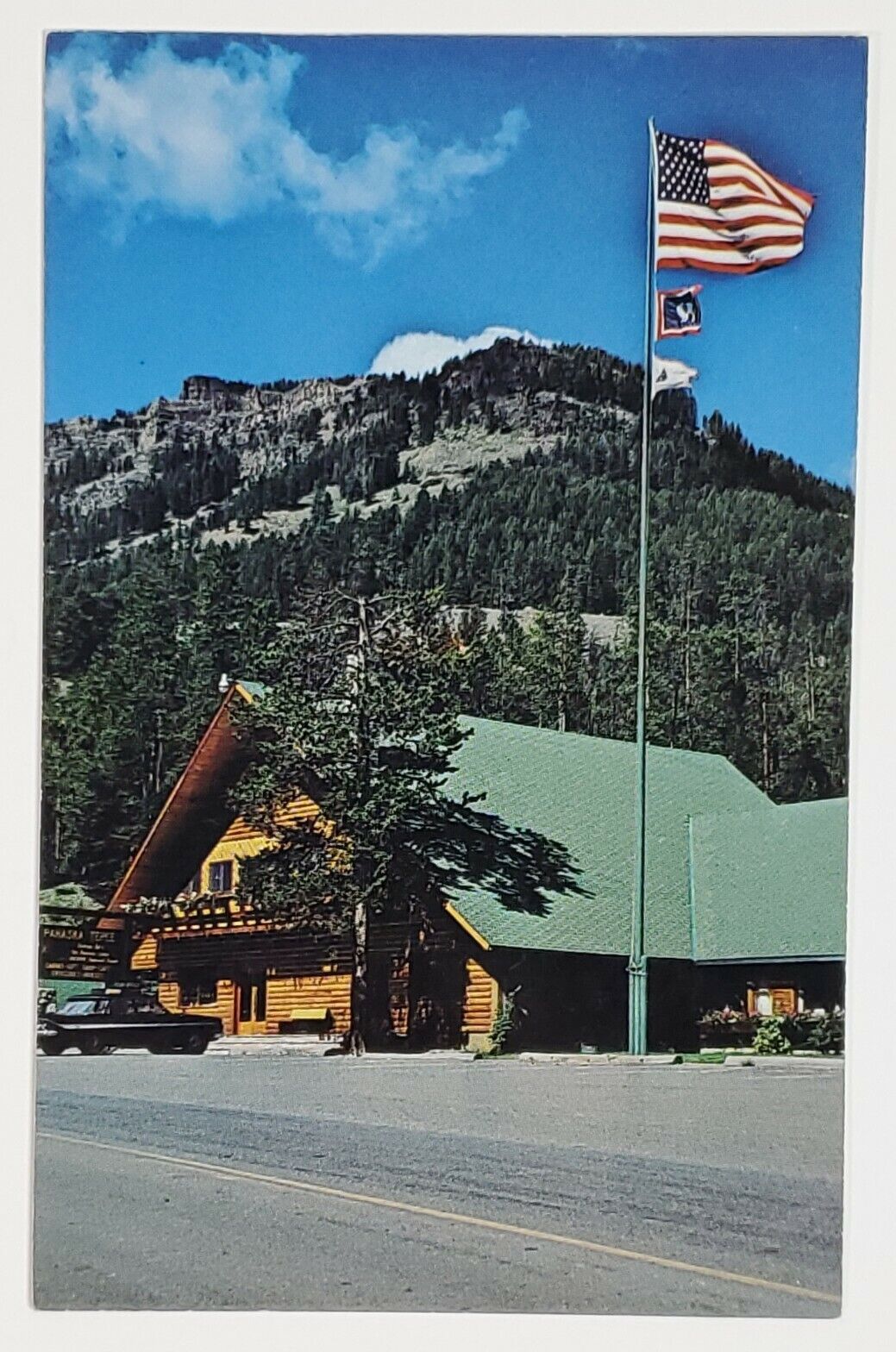 Postcard Pahaska Tepee Col Buffalo Bill Cody Cabin Lodge Built 1901 Wyoming A1