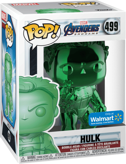 Funko Pop Vinyl: Marvel - Hulk (Green Chrome) - Walmart (WMT) (Exclusive) #499