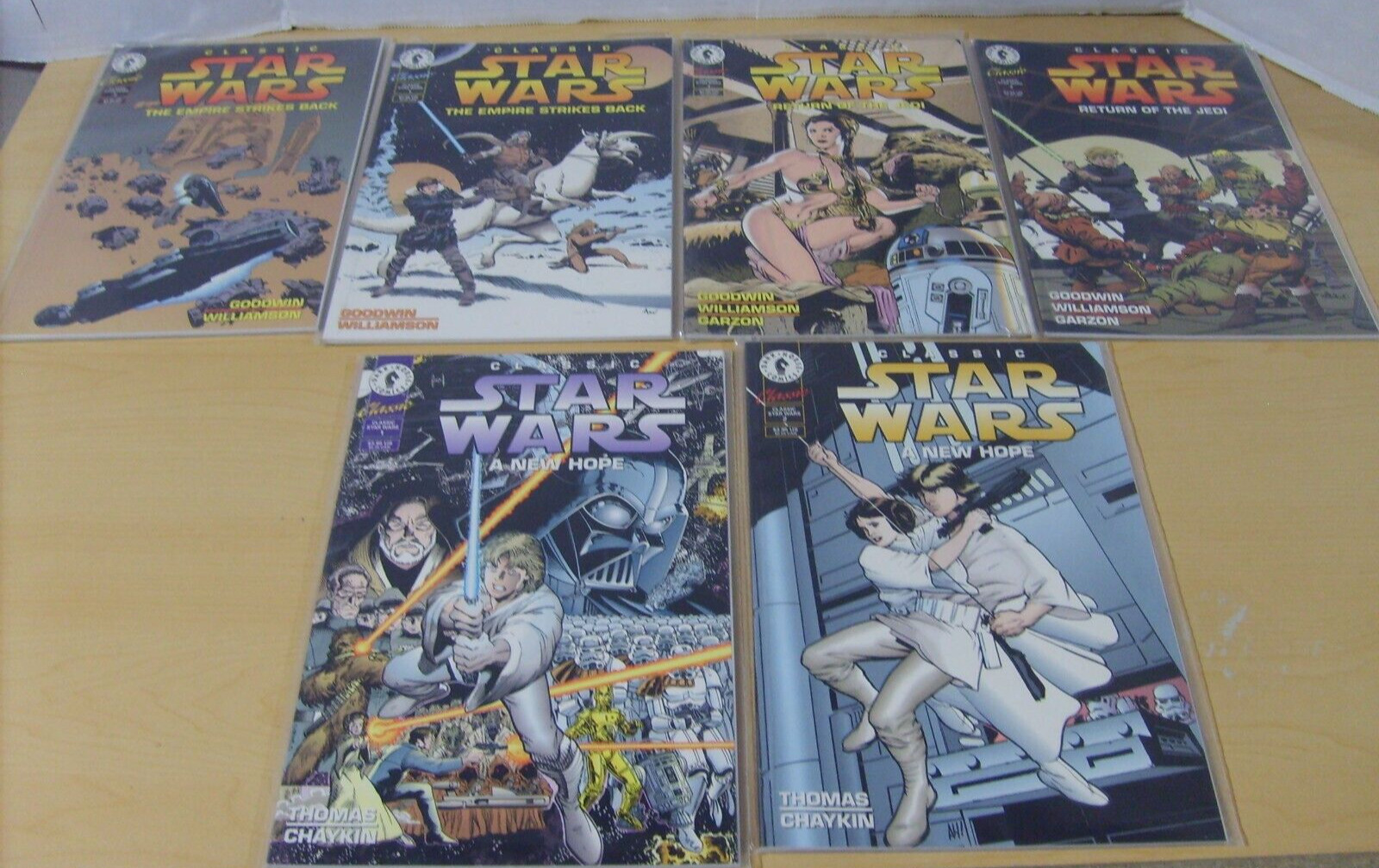 Classic STAR WARS A New Hope, ESB, RotJ Dark Horse Comics 1994 Full Trilogy
