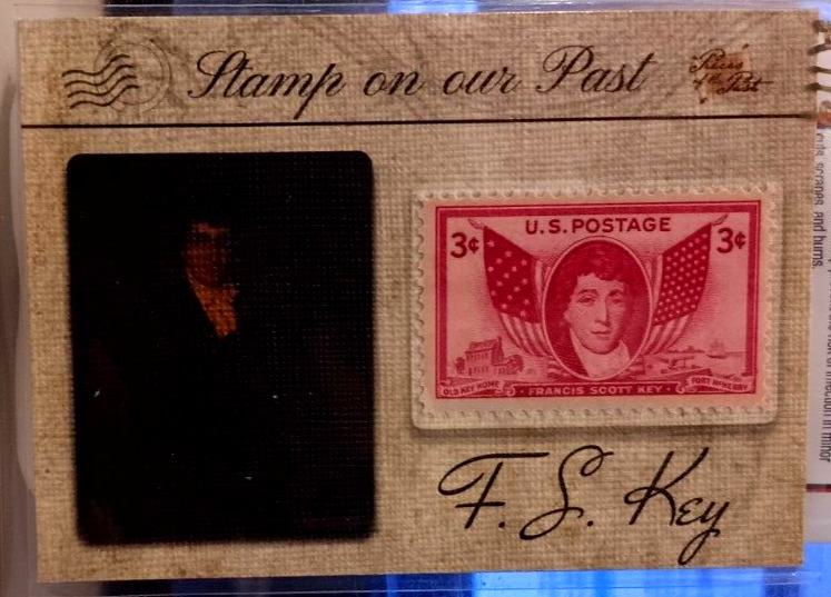FRANCIS SCOTT KEY THE BAR POTP ANTIQUITY EDITION STAMPS of our PAST CARD #SP-6