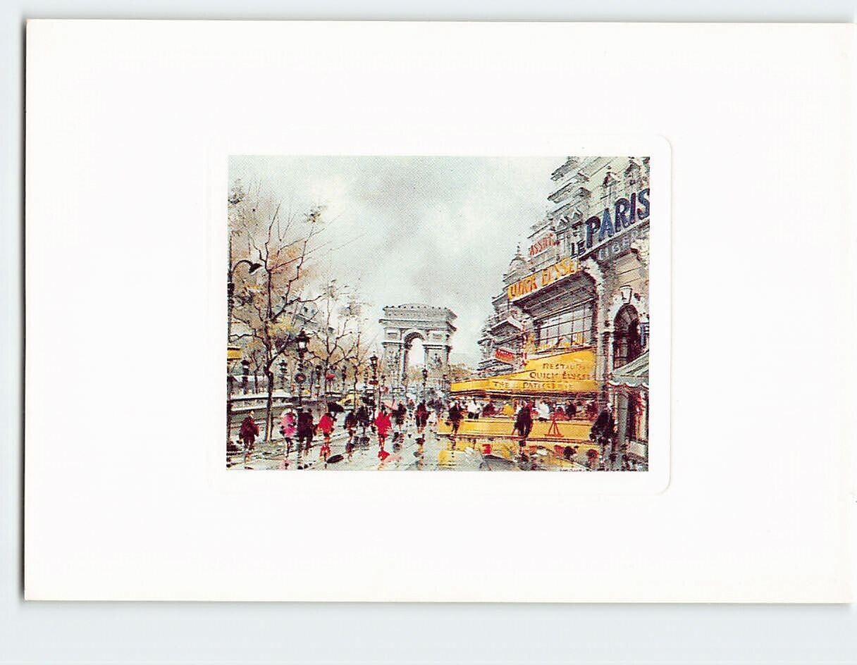 Postcard Champs-Élysées, Paris, France