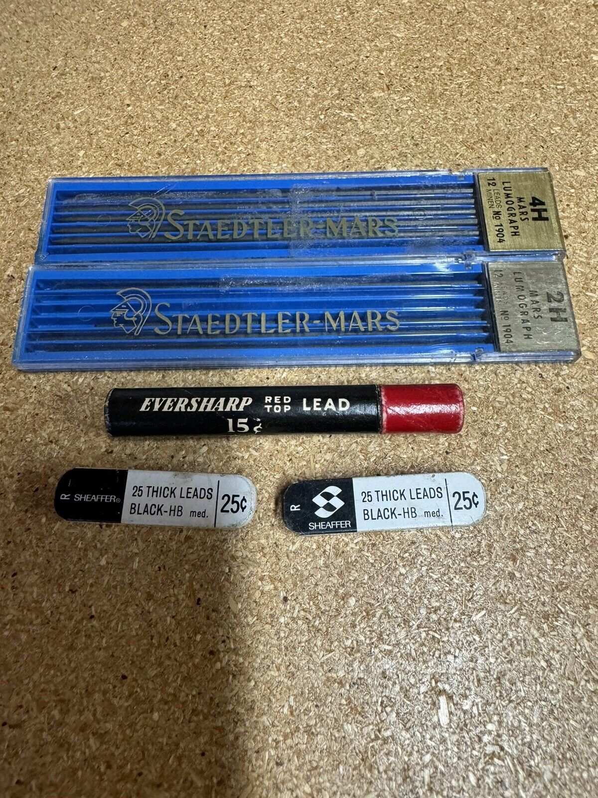 Vintage Pencil Lead Lot - Sheaffer, Eversharp, Staedtler-Mars
