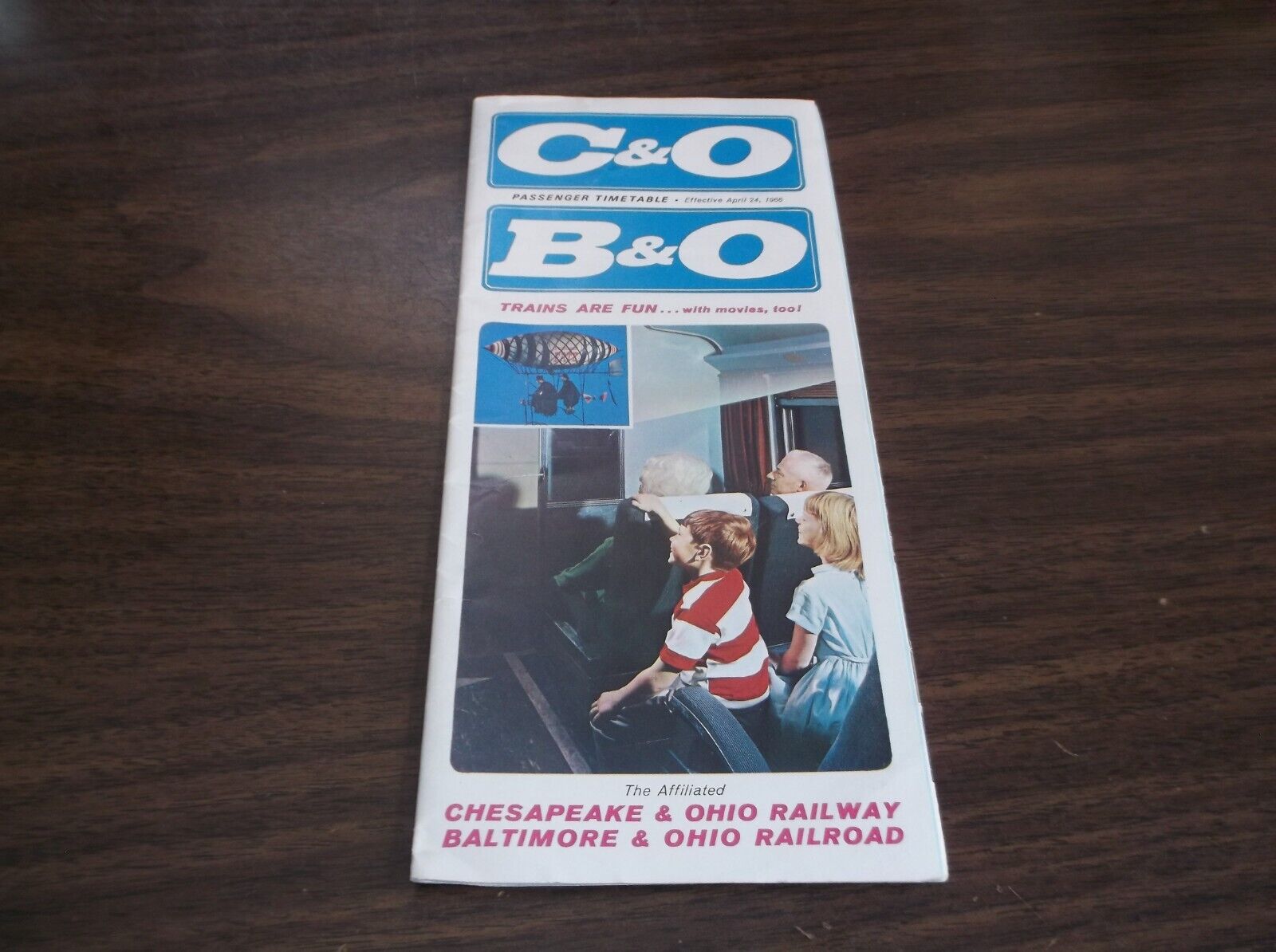 APRIL 1966 C&O B&O CHESAPEAKE & OHIO BALTIMORE & OHIO PUBLIC TIMETABLE