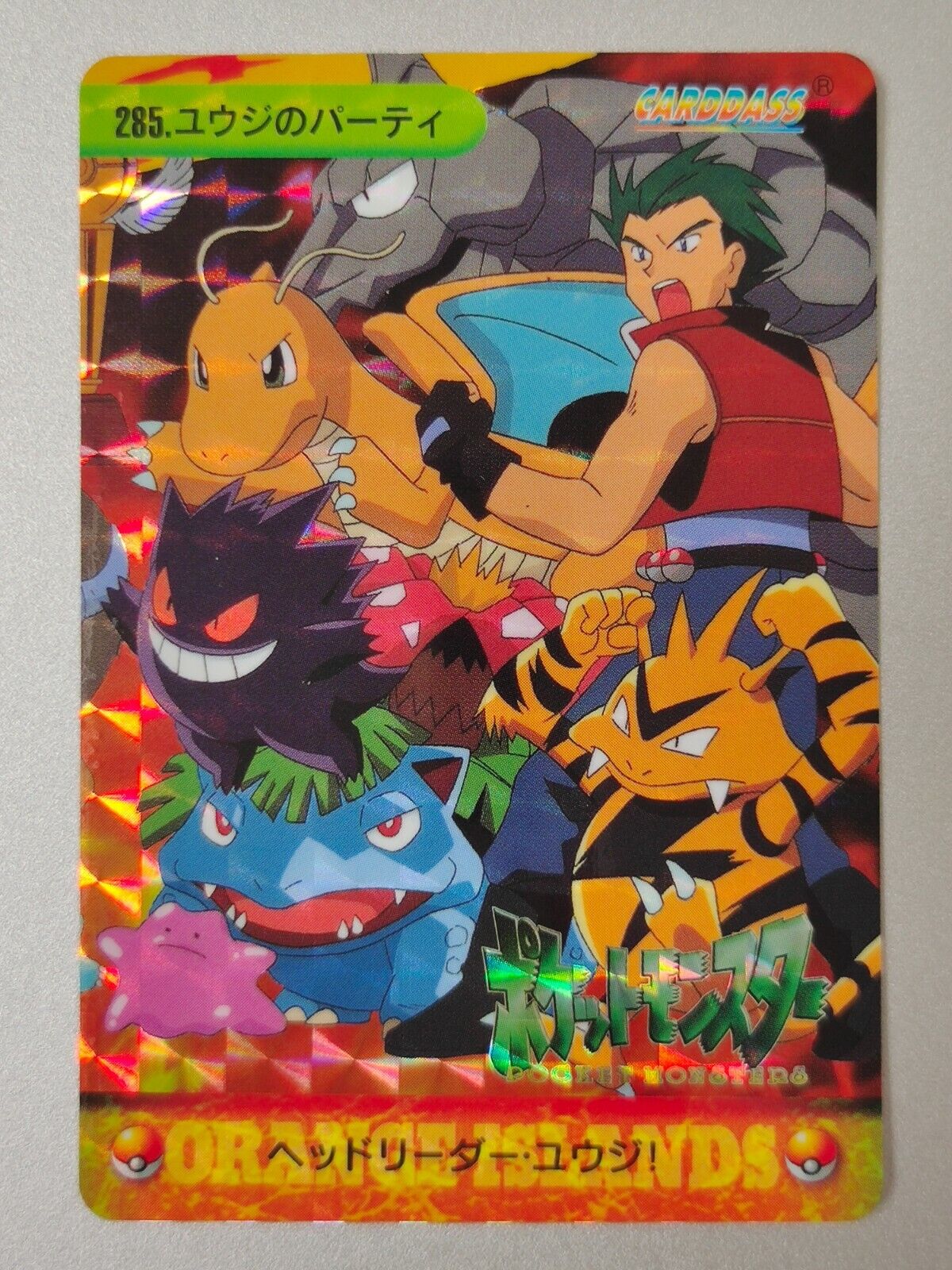 Bandai Pokemon Japanese Carddass Card Prism Holo Venusaur Dragonite Gengar 285