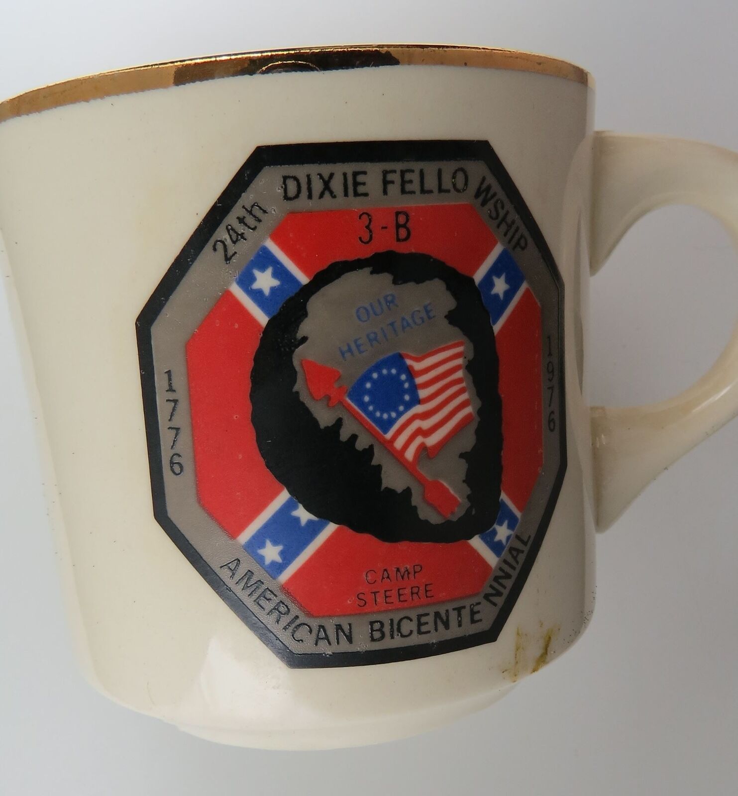 1776-1976 24th Dixie Fellowship 3b Camp Steere American Bicentennial Mug [MUG-10