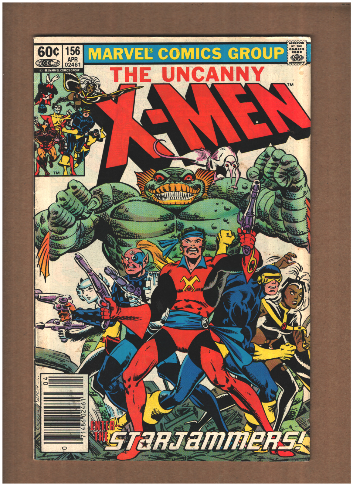Uncanny X-Men #156 Newsstand Marvel Comics 1982 STARJAMMERS GD.VG 3.0