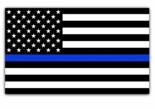THIN BLUE LINE AMERICAN FLAG MAGNETS 12' x8''  INCH CAR FRIDGE Blue Lifes matter