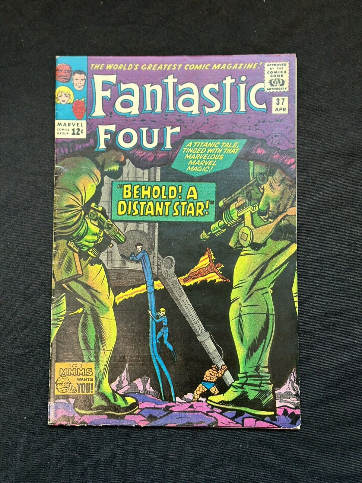 Fantastic Four #37 FN 6.0 Skrulls Appearance Jack Kirby Art Marvel 1965