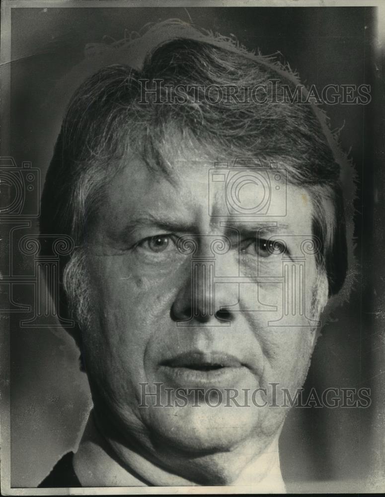 1976 Press Photo Democratic Presidential Nominee Jimmy Carter in Washington