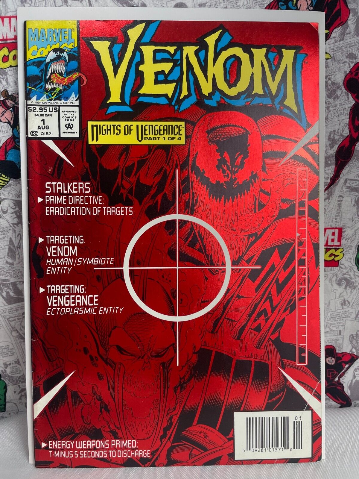 Venom Nights of Vengeance #1 MARVEL 1994, Newsstand VG+
