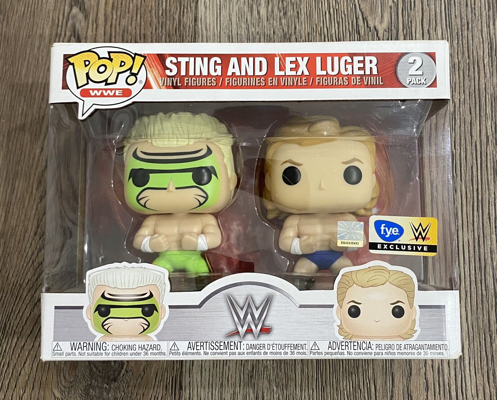 Funko Pop WWE/WWF Wrestling: Sting & Lex Luger 2 Pack FYE Exclusive See Photos