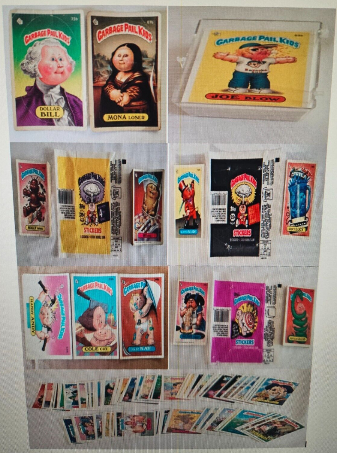 Vintage 1985 - 2004 Garbage Pail Kids 280 CARD collectors lot PLUS WRAPPERS
