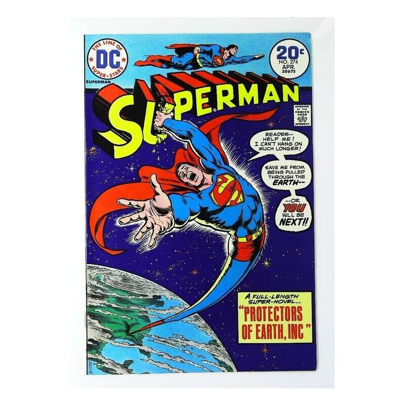 Superman (1939 series) #274 in Very Fine + condition. DC comics [u&