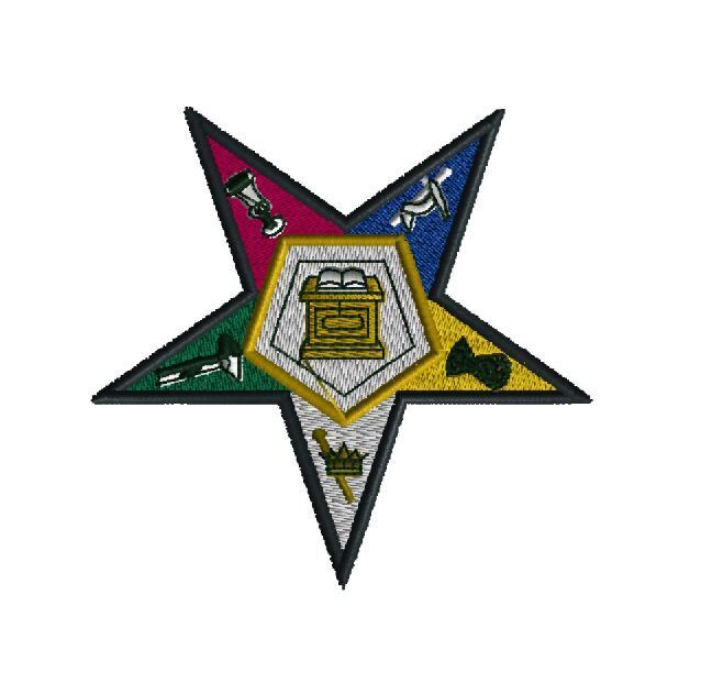 Masonic Order of Eastern Star (OES) Sew on Star Patch