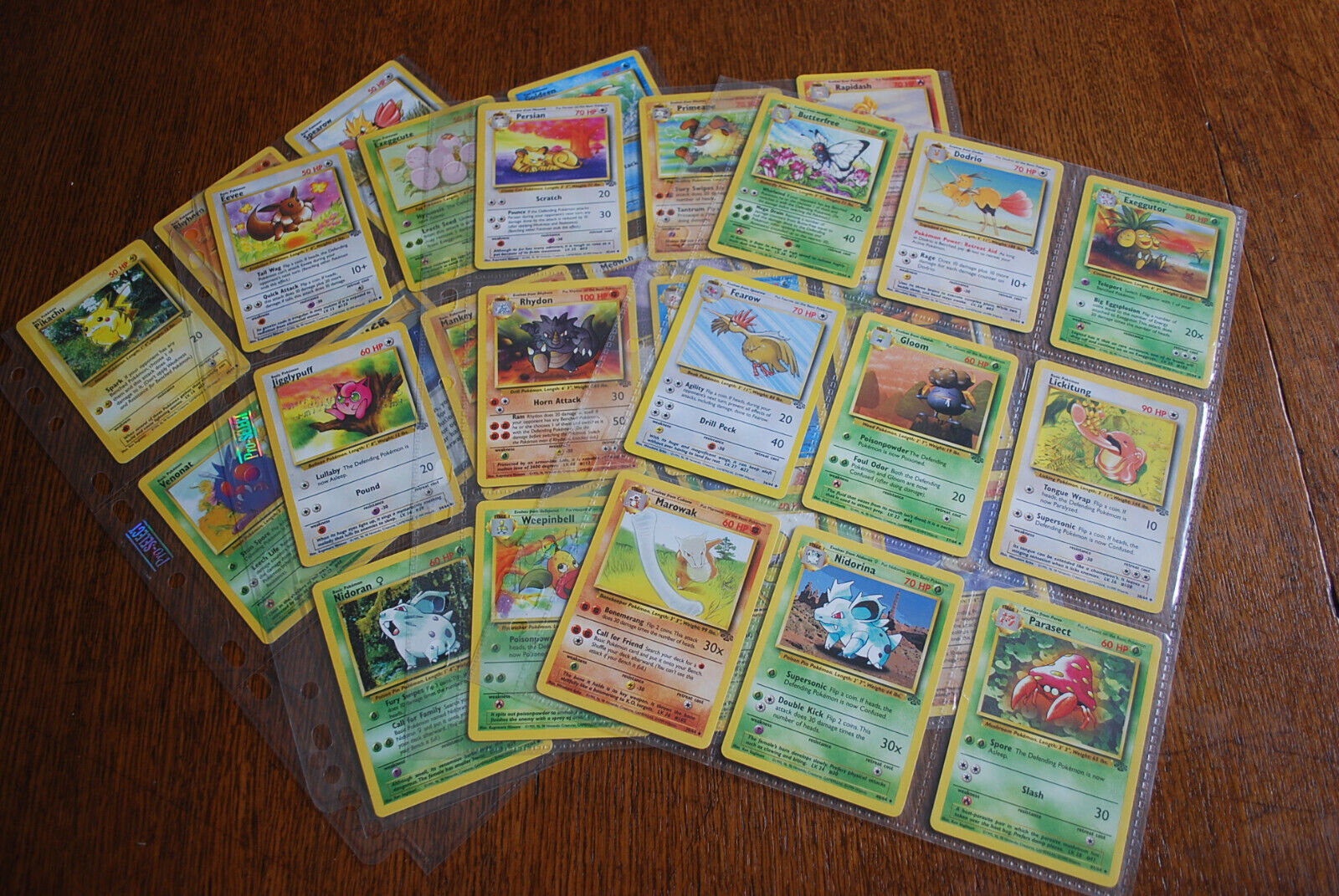 WOTC 1999 Jungle Complete Common/Uncommon Set Pokemon Cards  Lot 1