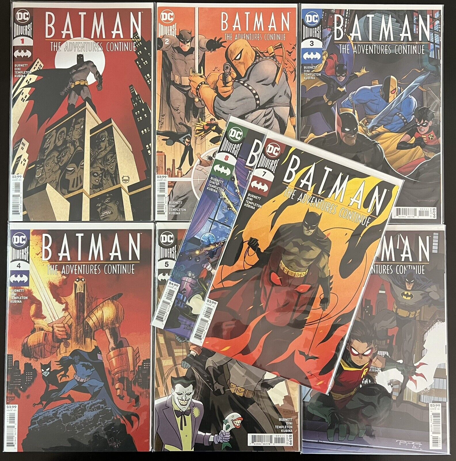 Batman The Adventures Continue #1-8 Complete High Grade Set