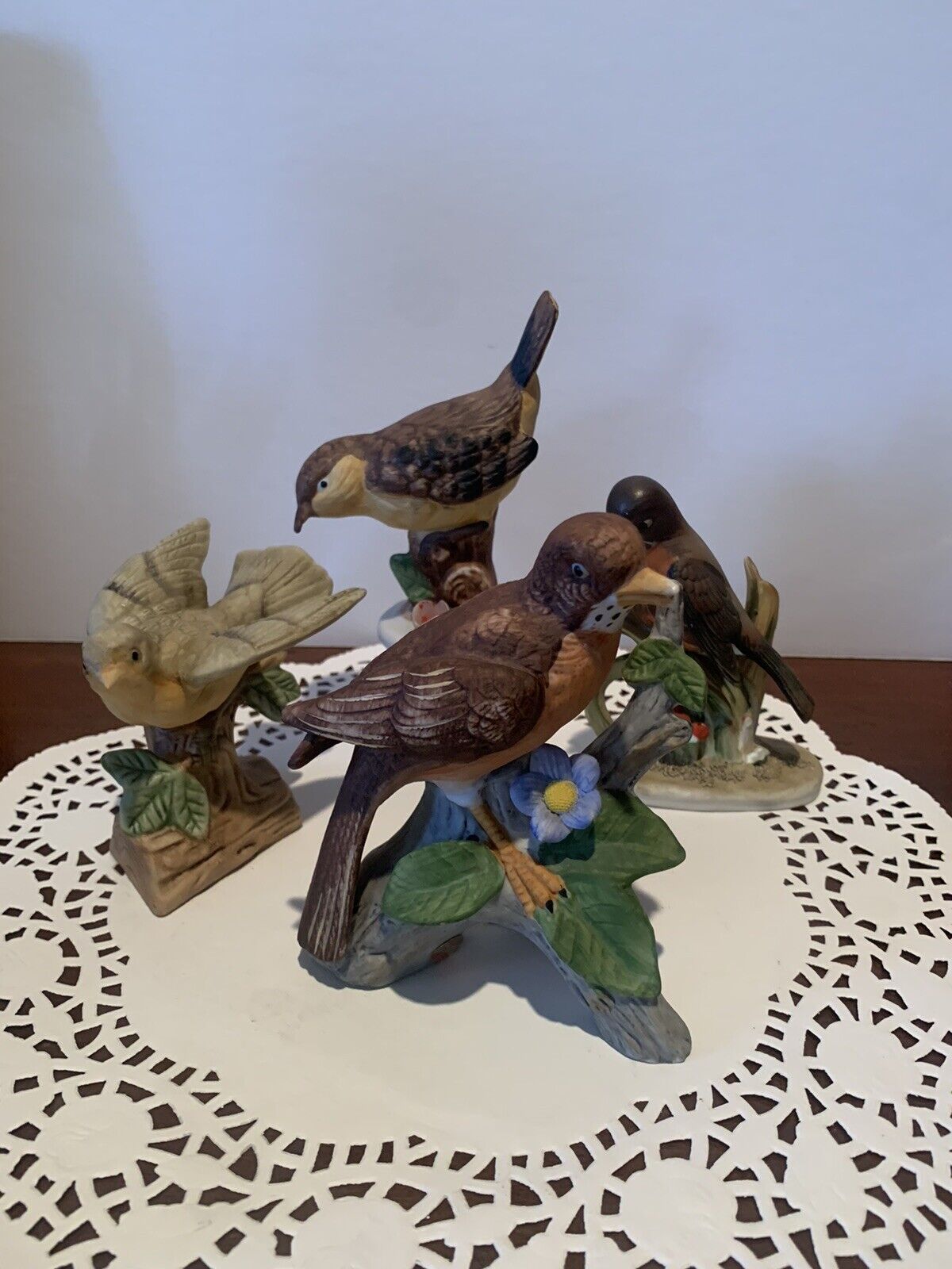 Vintage Lot Of Bird Figurines. Enesco Lefton 
