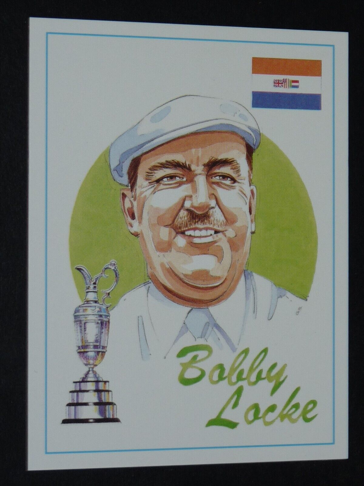 1993 GAMEPLAN CARD GOLF OPEN CHAMPIONS GOLFING #11 BOBBY LOCKE SOUTH AFRICA