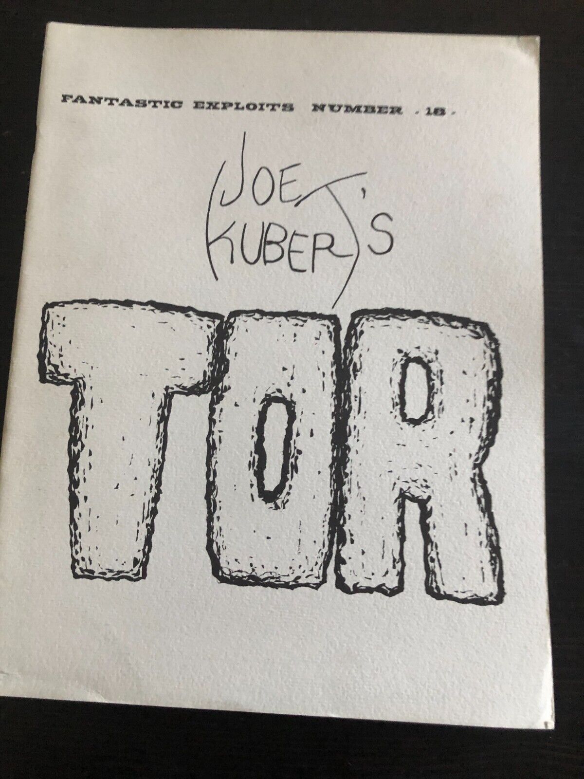 Fanzine FANTASTIC EXPLOITS #18 - Joe Kubert Tor - SFCA 1970
