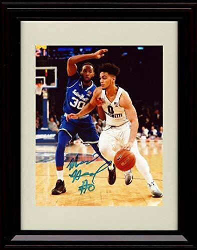 Framed 8x10 Markus Howard Autograph Promo Print - Driving - Marquette
