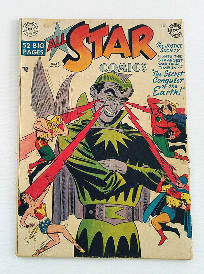 All Star Comics #52 1950 Golden Age DC Justice Society Secret Conquest of Earth