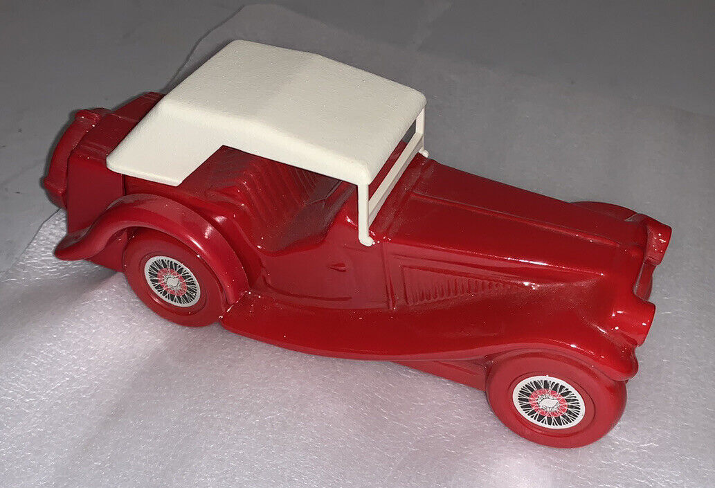 Vintage 1936 MG Avon Bottle Mens Wild Country Cologne Red Convertible