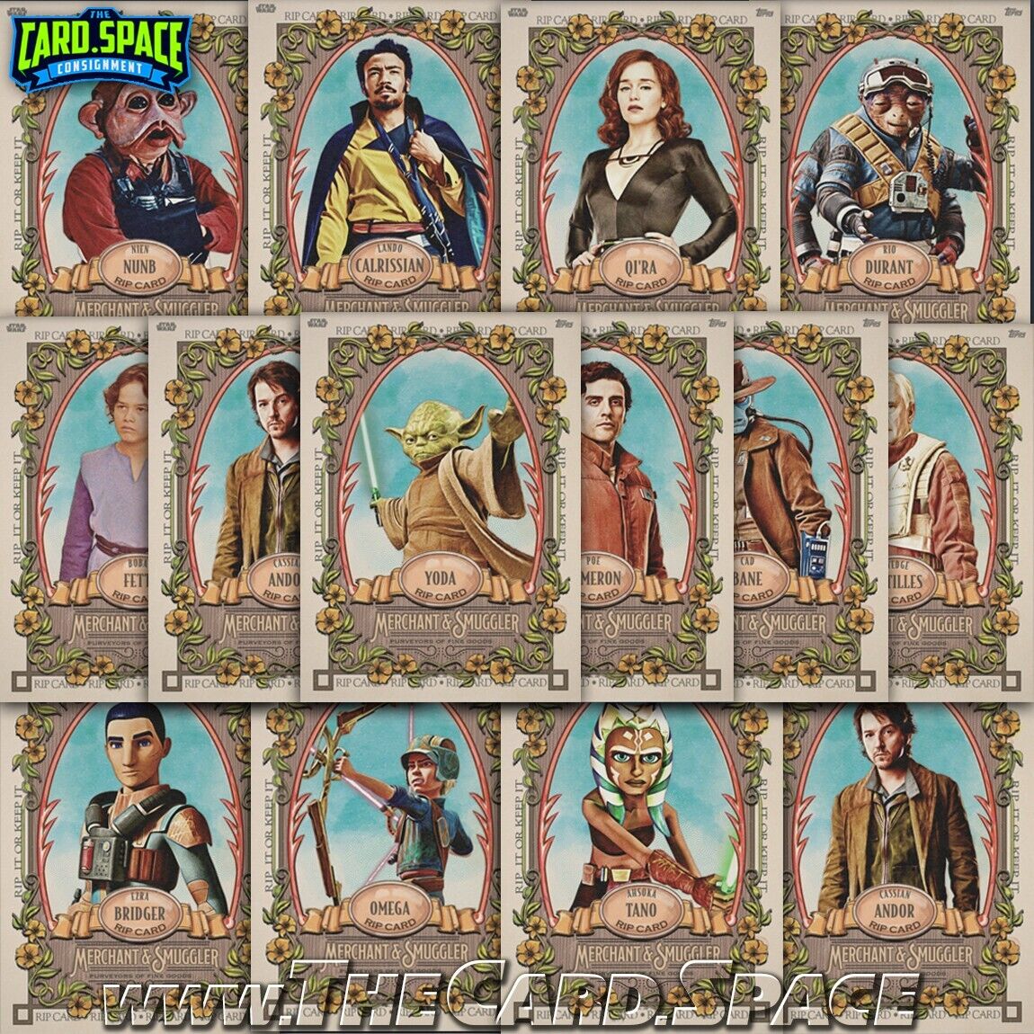 RIP CARD BUNDLE 14 Topps Merchant & Smuggler RIP Cards -Wave 1 & 2 LIMITED TIME