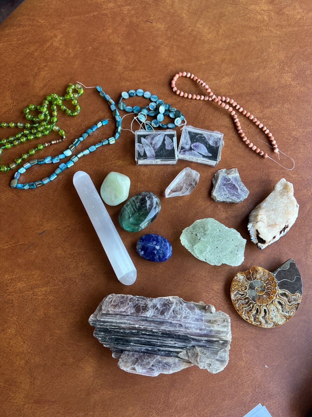 Mixed Lot of Natural Stones, Crystals and Bead Necklaces 3lb 13oz