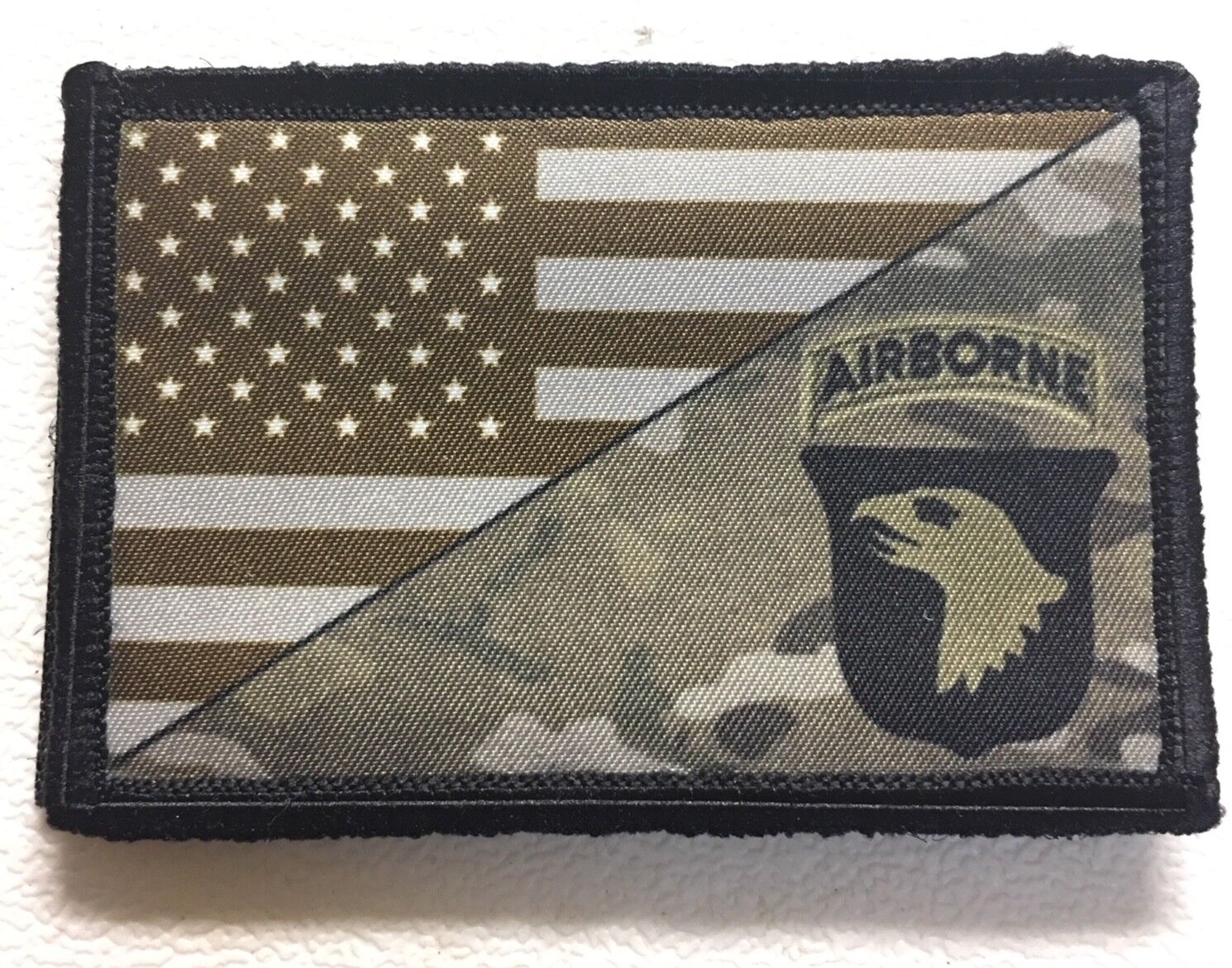 101st Screaming Eagles Multicam US Flag Morale Patch Tactical Military Army USA