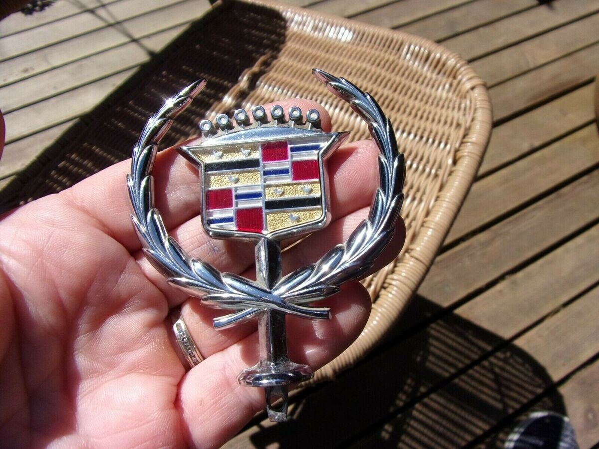 2nd Vintage Cadillac Hood Ornament Emblem Piece Salvaged Car Part