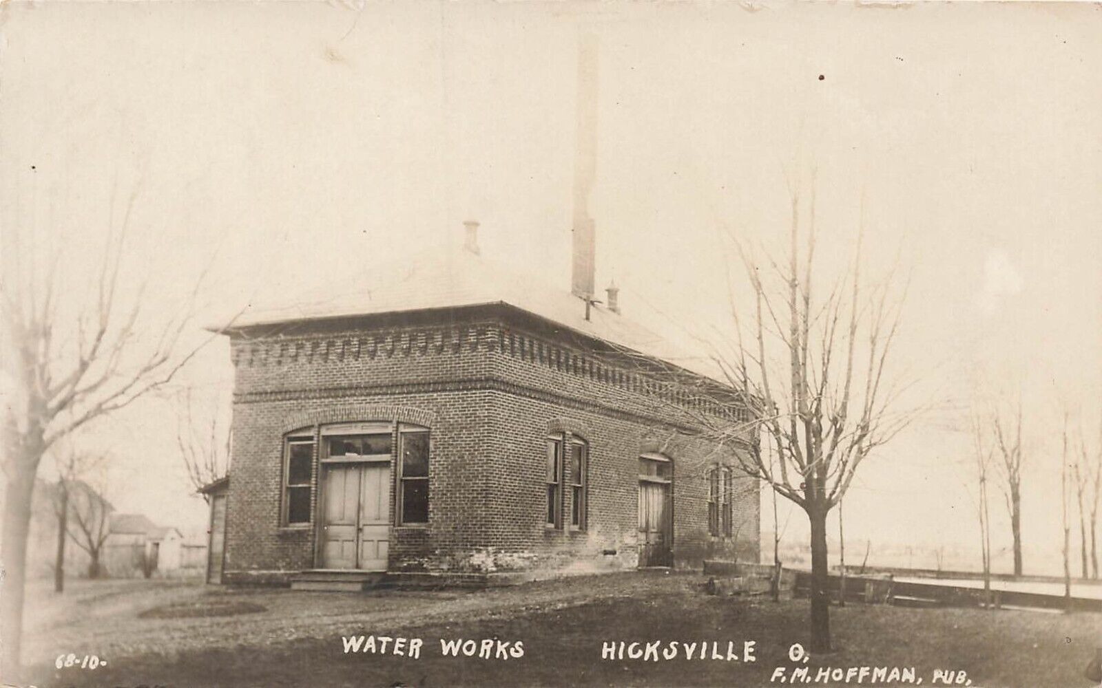 LP54 Hicksville Ohio Defiance County Water Works RPPC Postcard