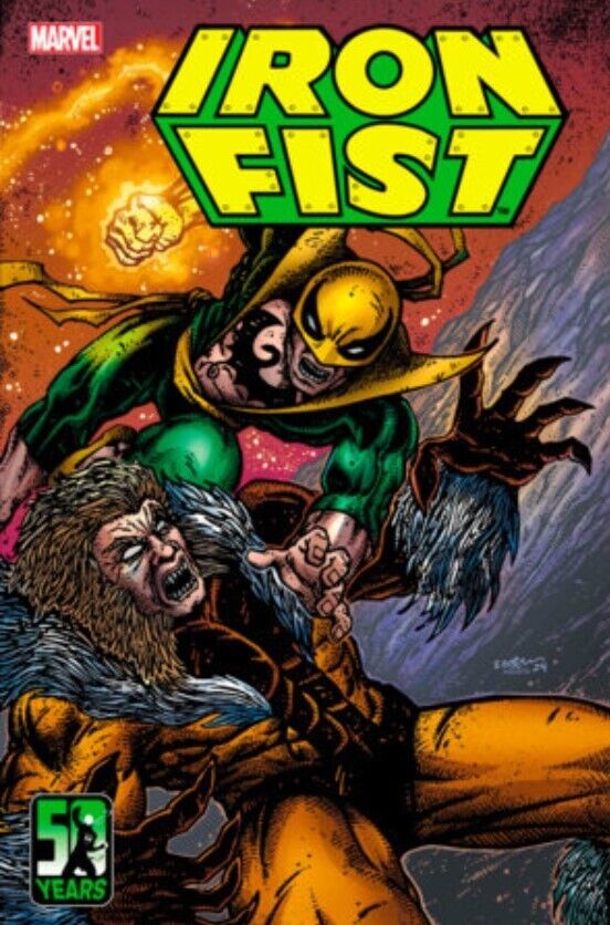 🤜 IRON FIST 50TH ANNIVERSARY SPECIAL #1 KEVIN EASTMAN VAR 🔑*8/14/24 PRESALE